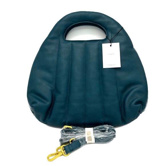 Fawn Design the Quilted Handbag or Crossbody with Dust Bag in Matte Teal - Picture 1 of 6